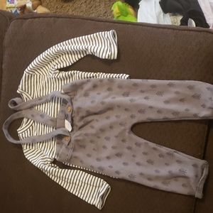 Wonder nation Baby/Toddler 2 piece jumper, Gray, 24 month